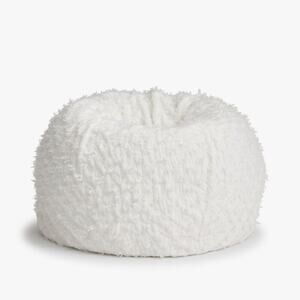 LoveShackFancy Pottery Barn Bow Bean Bag Chair Slipcover Only White NWT